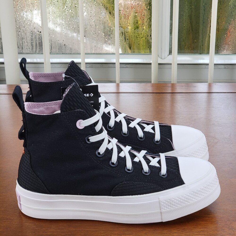 Converse Women's CTAS Lift Hi Platform Future Utility 572420C Black Multi Sizes - Picture 2 of 12